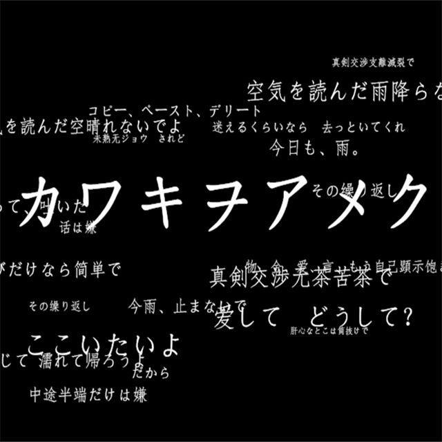 カワキヲアメク